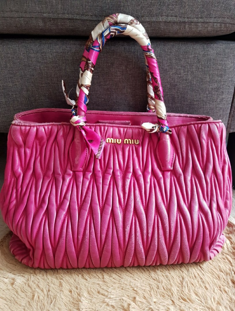 Miu miu store pink bag