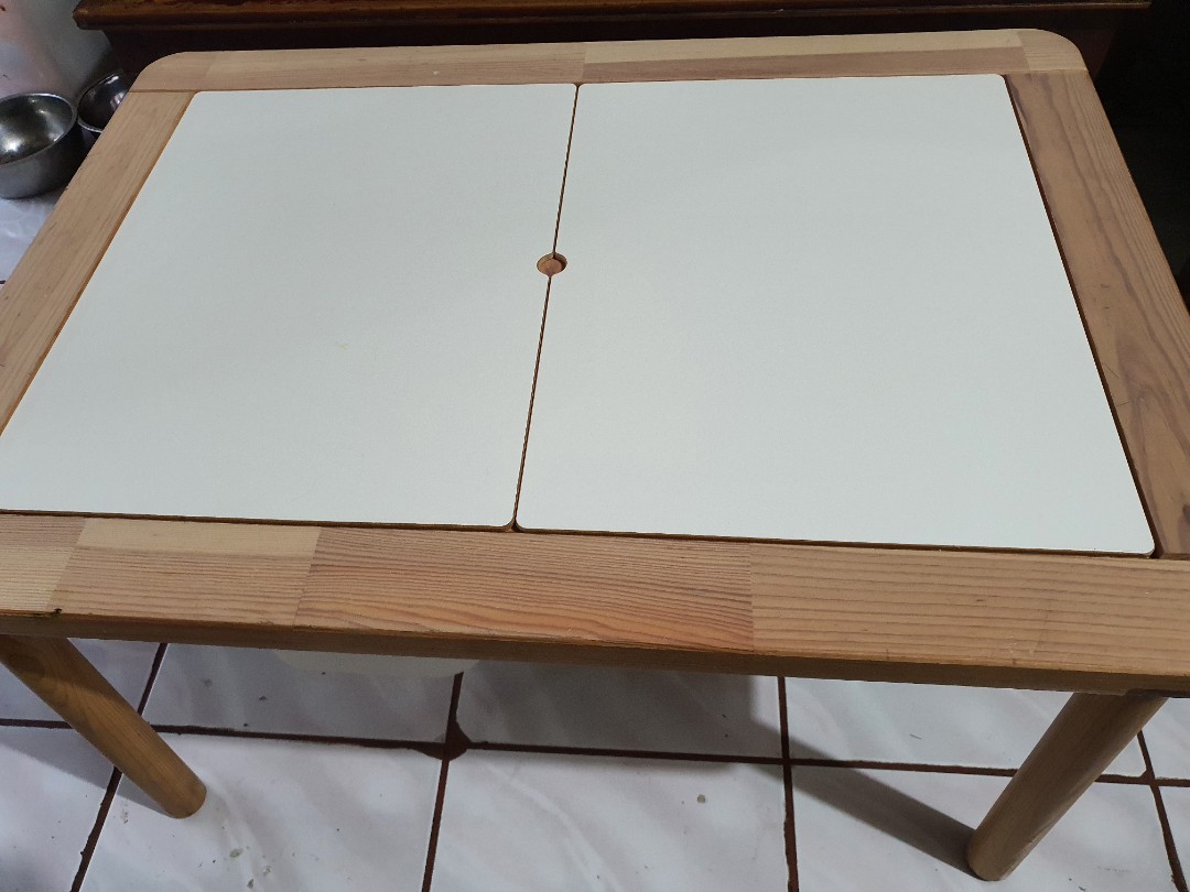 Ikea flisat table with trofast bins, Babies & Kids, Baby Nursery & Kids