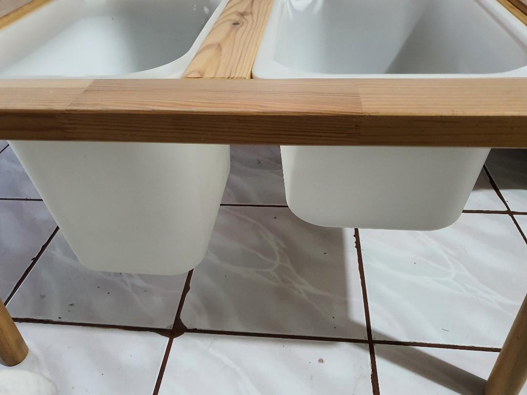 Ikea flisat table with trofast bins, Babies & Kids, Baby Nursery & Kids