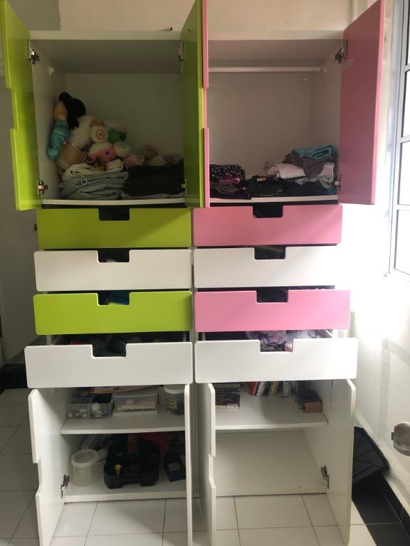Ikea Stuva Malad Wardrobe 60x50x192 Cm 2 Furniture Shelves