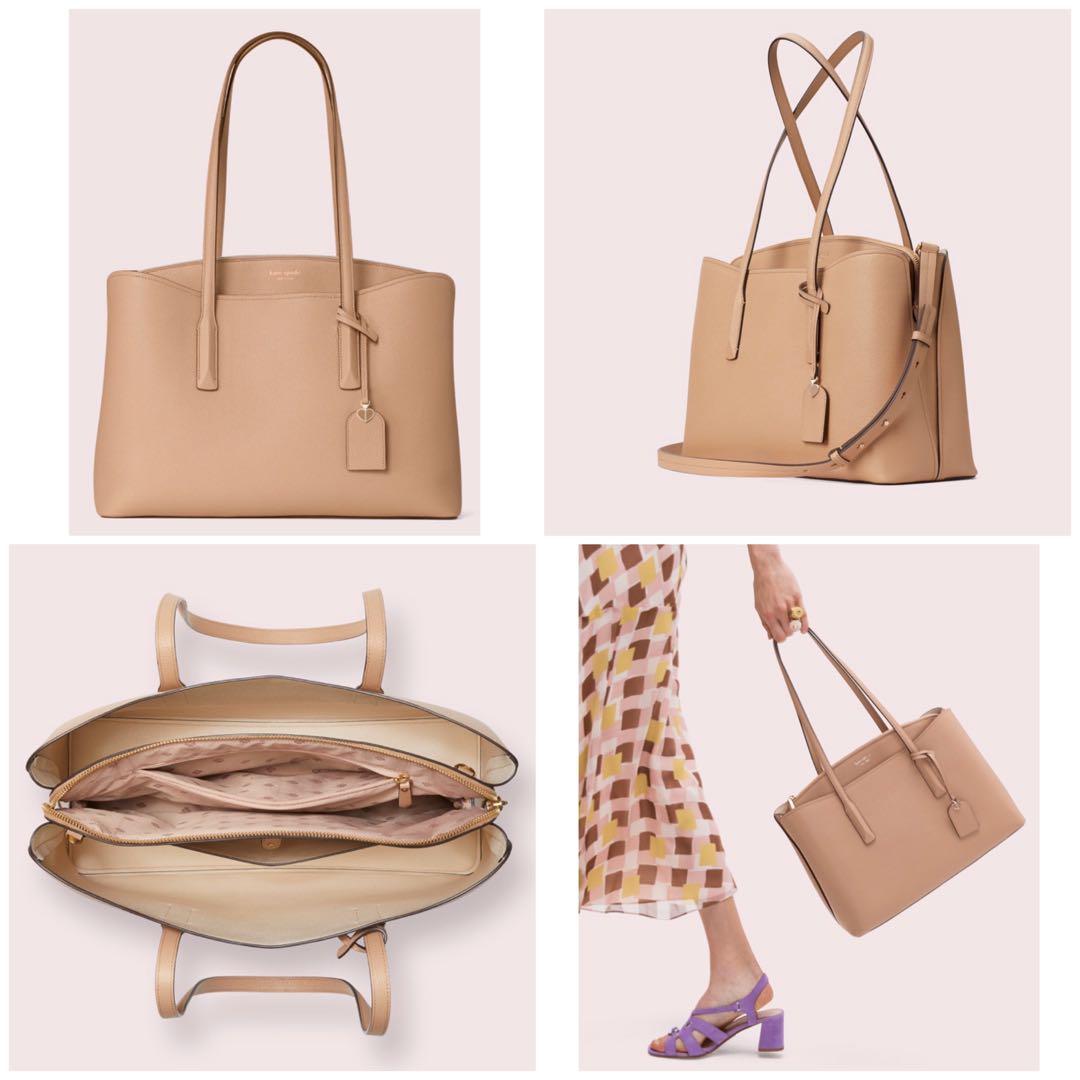 Margaux large work tote hot sale light fawn