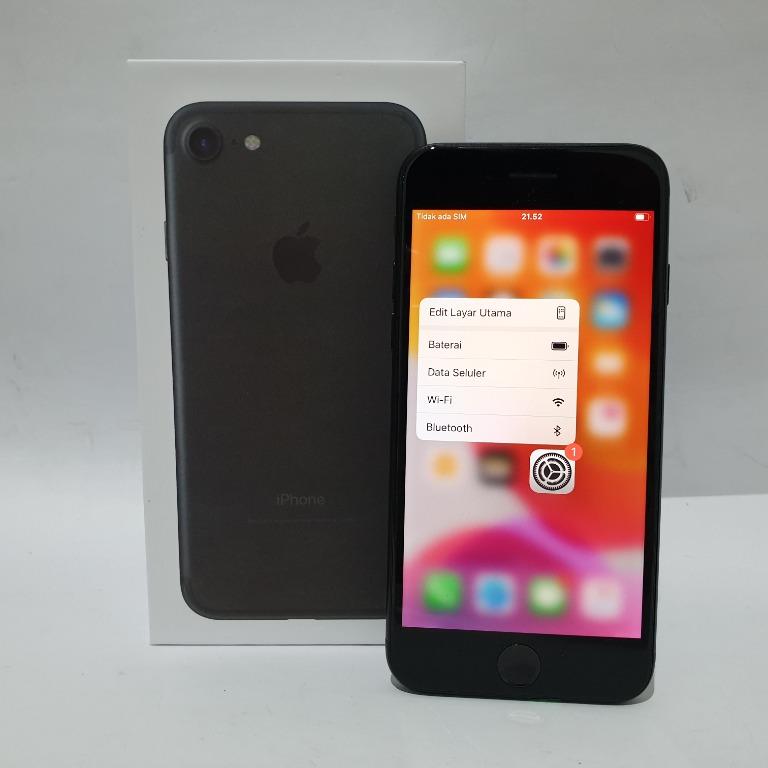 Iphone 7 128 Gb Black Matte Ex Inter Telepon Seluler Tablet Iphone Iphone 7 Series Di Carousell