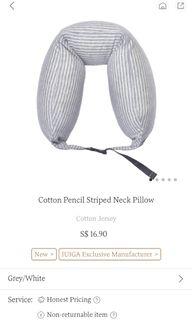 Iuiga cotton pencil strip neck pillow