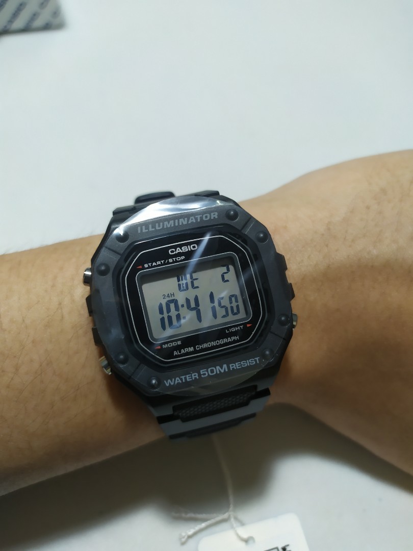 Jam tangan Casio W-218 original mirip gshock, seiko, dw, fossil, rolex,  panerai, Fesyen Pria, Jam Tangan di Carousell