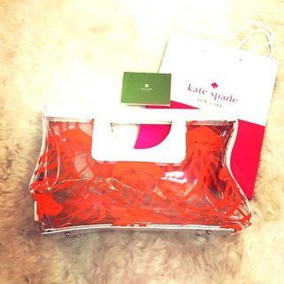 Kate Spade Authentic Brand New Orange Jellyfish Transparent bag