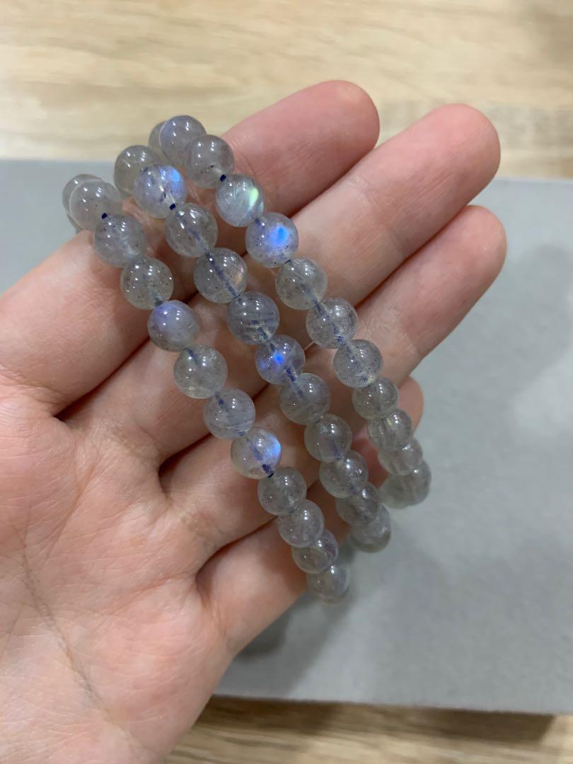 Labradorite bracelet Grey moonstone
