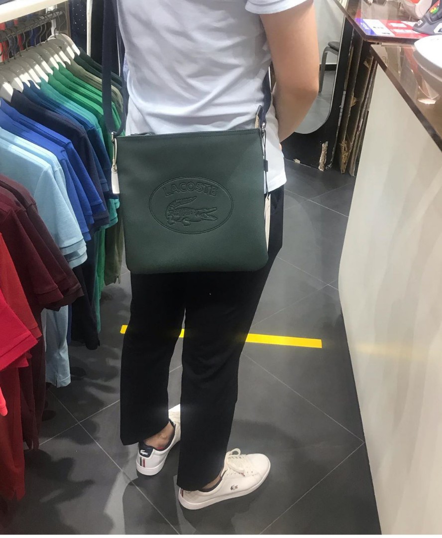 Lacoste PVC Medium Crossover Bag