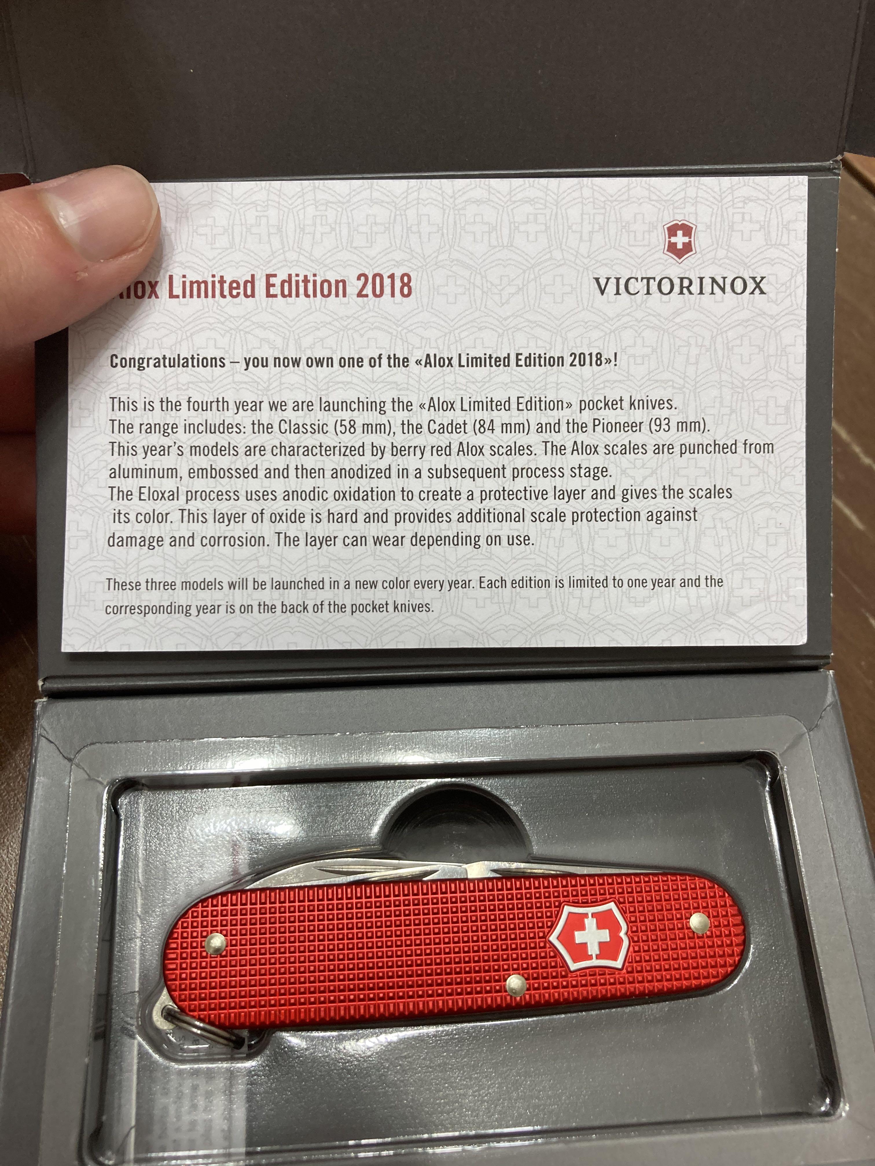 Victorinox best sale alox 2018