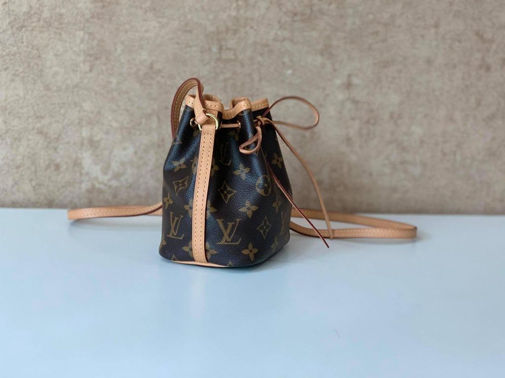 LOUIS VUITTON NANO NOE DRAWSTRING SHOULDER BAG MONOGRAM M41346