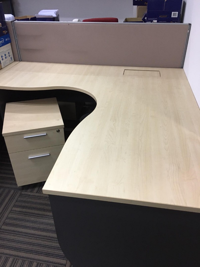 LShaped Office Table, Furniture & Home Living, Furniture, Tables