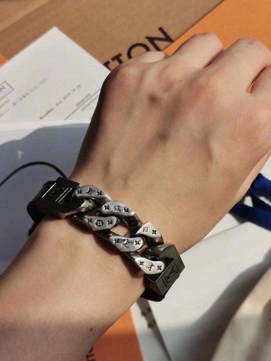 Louis Vuitton Monochain Reverso Bracelet Monogram Eclipse Black für Herren