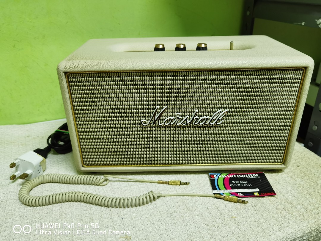 Marshall Stanmore 1 Bluetooth Speaker White Audio Soundbars