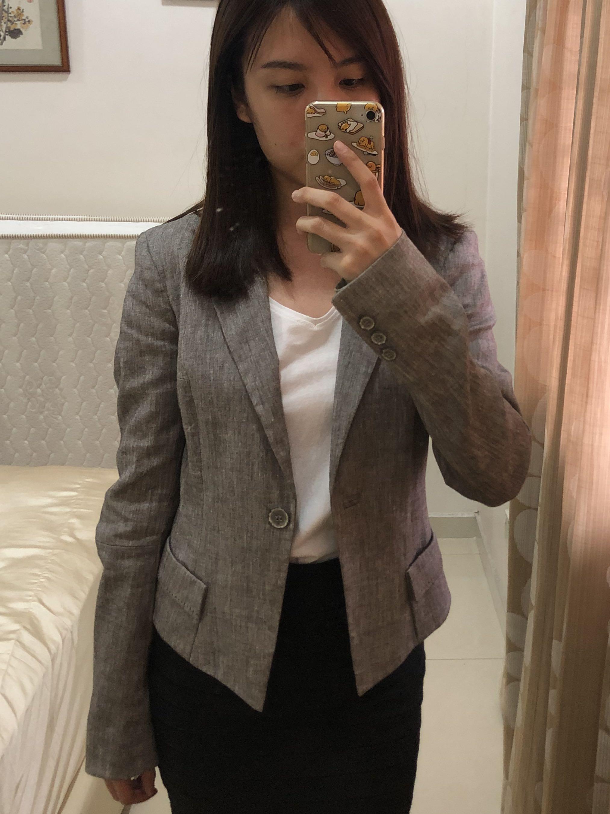 MEXX Women's Grey Blazer, Women's 