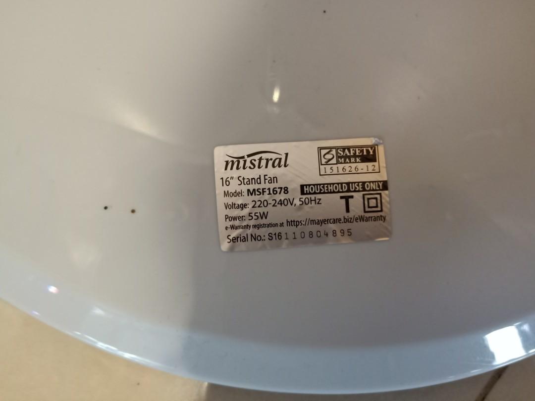 Mistral stand fan base replacement part for sale, Furniture & Home
