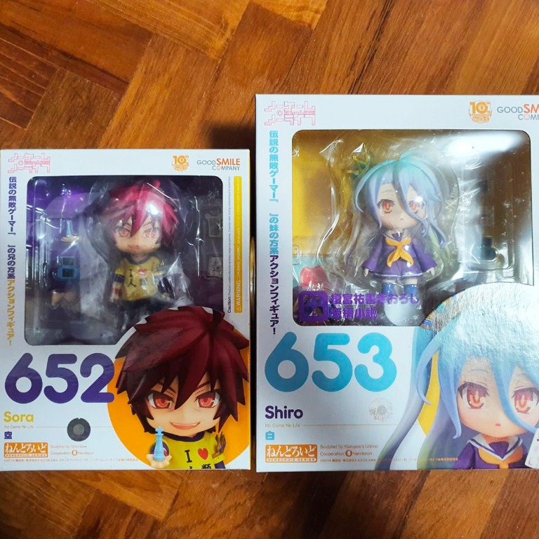 Nendoroid 652 653 Sora Shiro No game No Life Hobbies