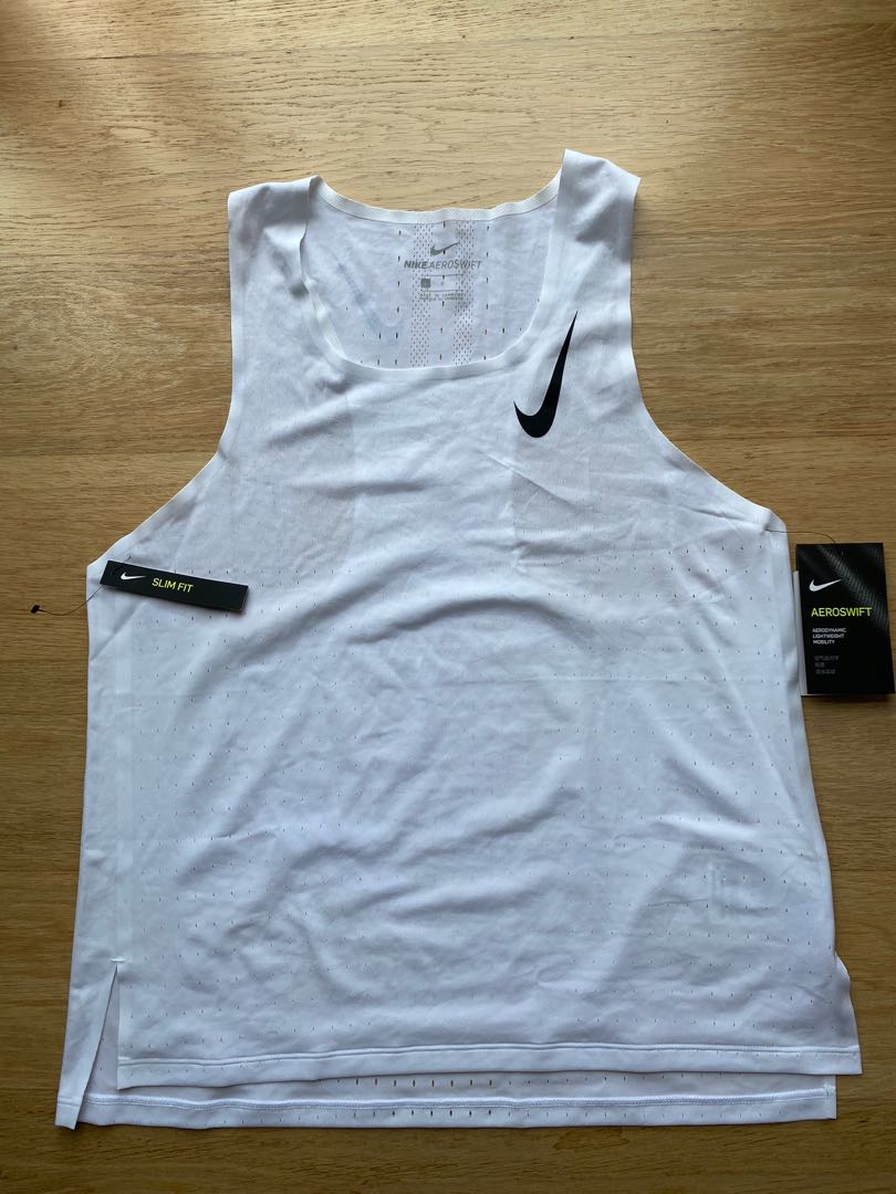 Nike aeroswift tank white outlet