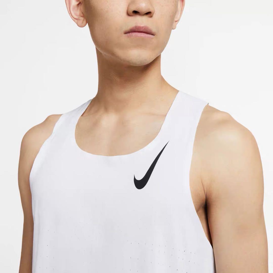 Nike aeroswift singlet white online