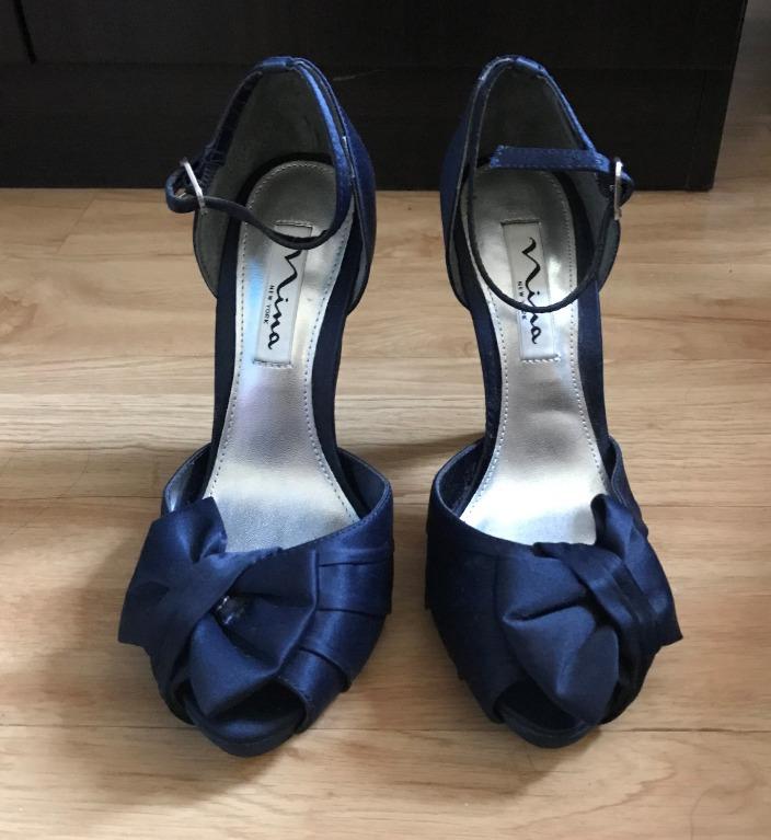 nina navy heels