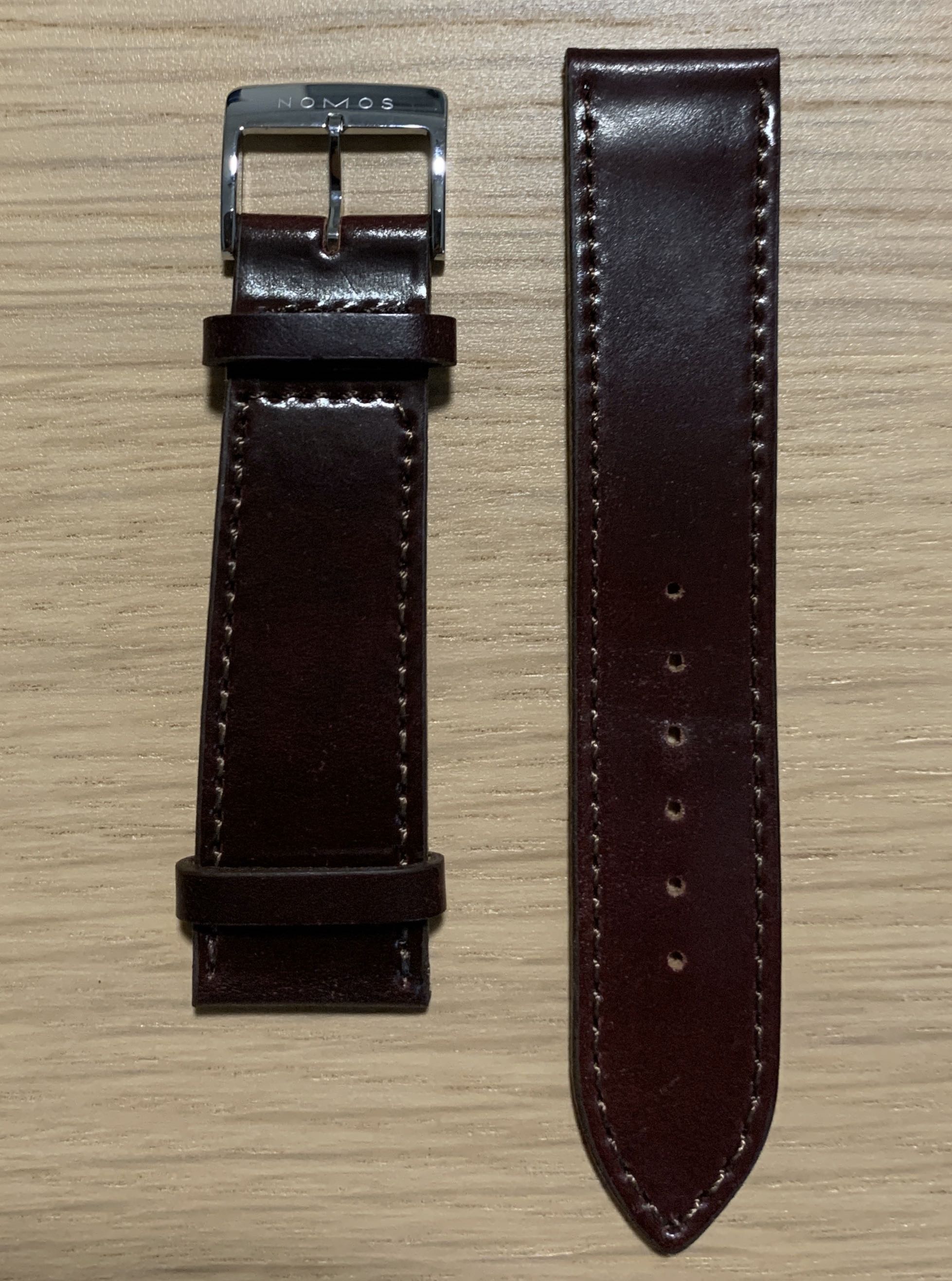 Nomos cordovan hotsell strap