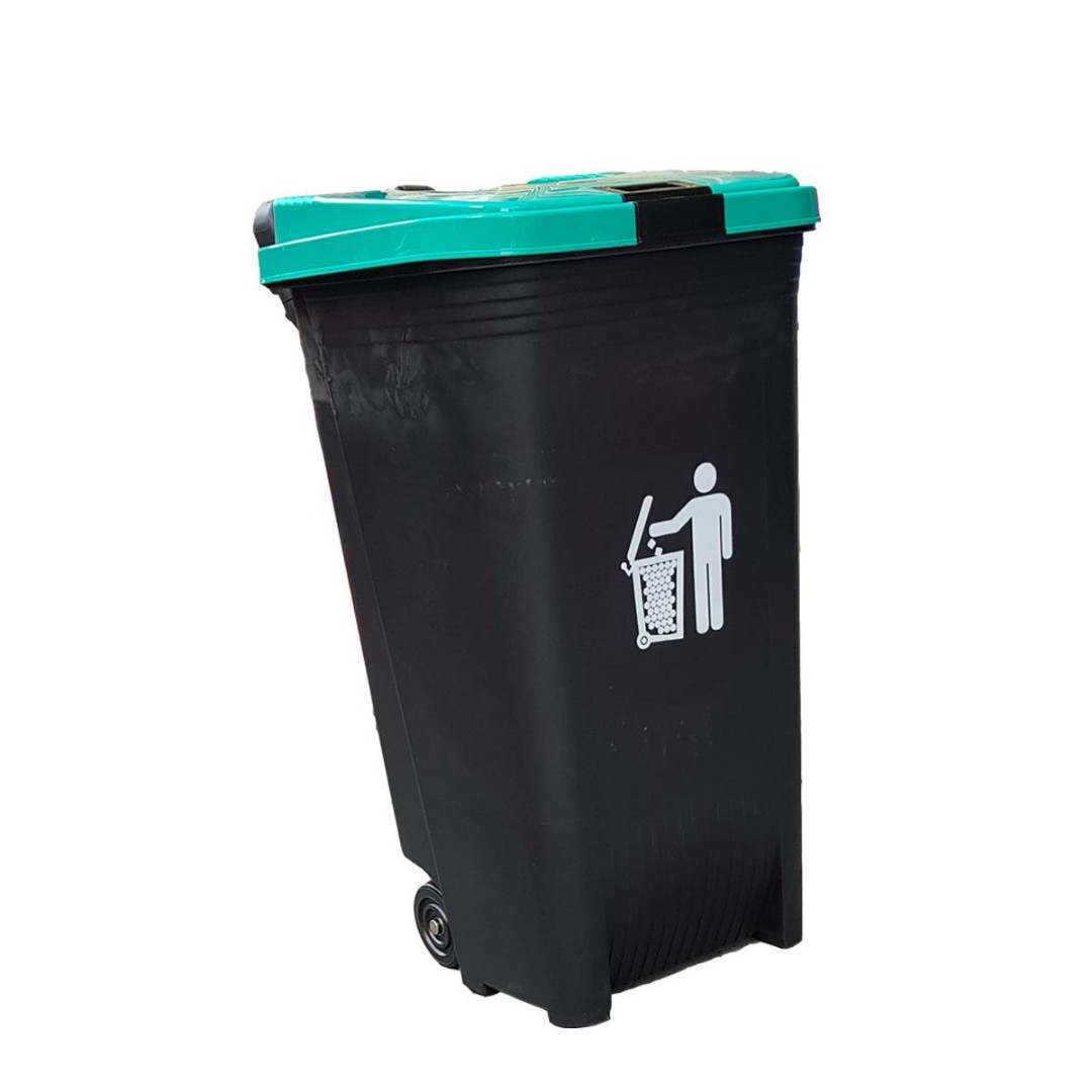 TRASH BIN 80L Orocan trash Can with Wheels and lock 80L Basurahan Garbage  Bin/basurahan/basket