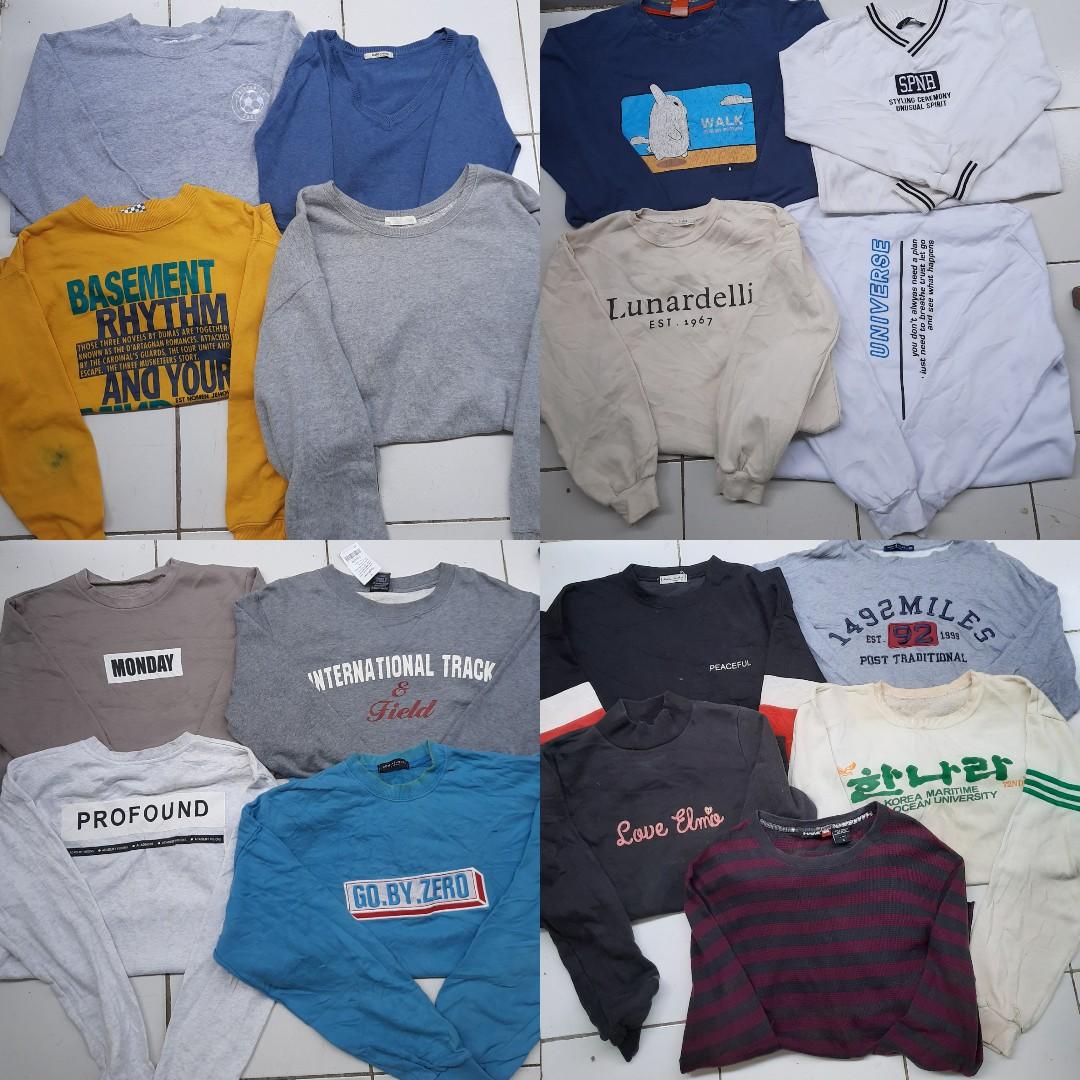 paket usaha crewneck sweater Fesyen Wanita Pakaian Wanita