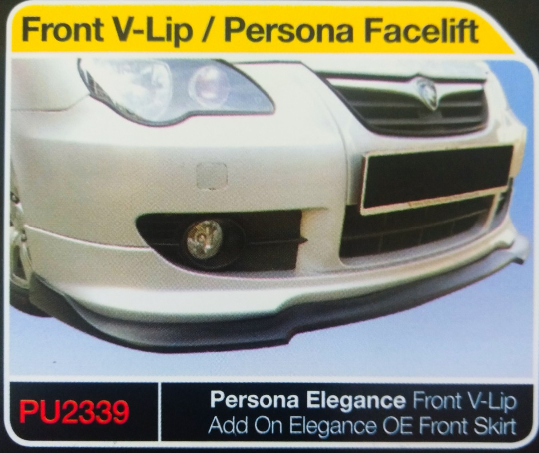 Persona Bodykit Front V Lip Add On Elegance Oe Front Skirt Auto Accessories On Carousell