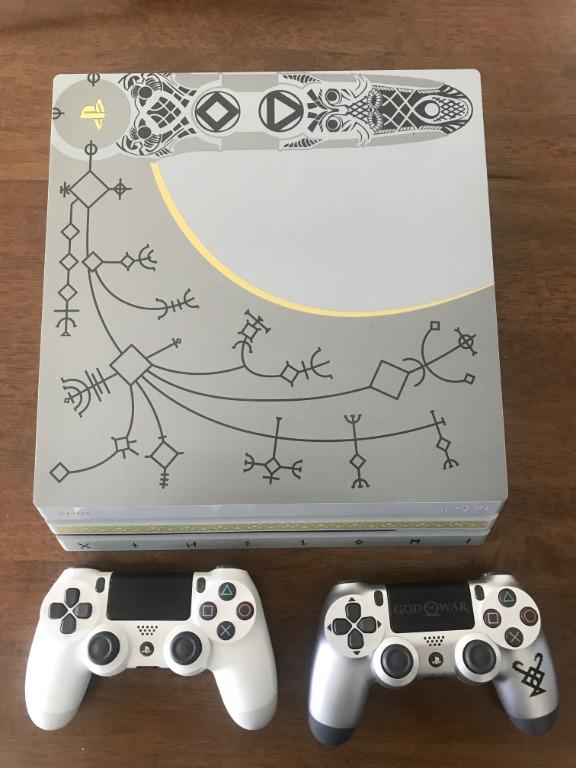 Ps4 Pro 1tb God Of War Limited Edition 2 Controllers 1 Gow Game Cd Toys Games Video Gaming Consoles On Carousell