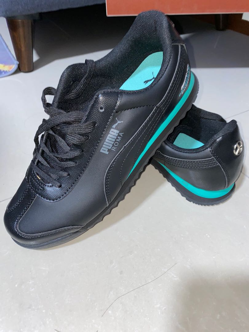 Puma roma all black on sale