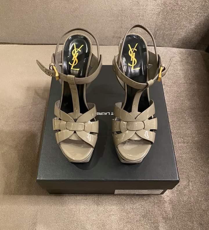 Ysl tribute hot sale heels height