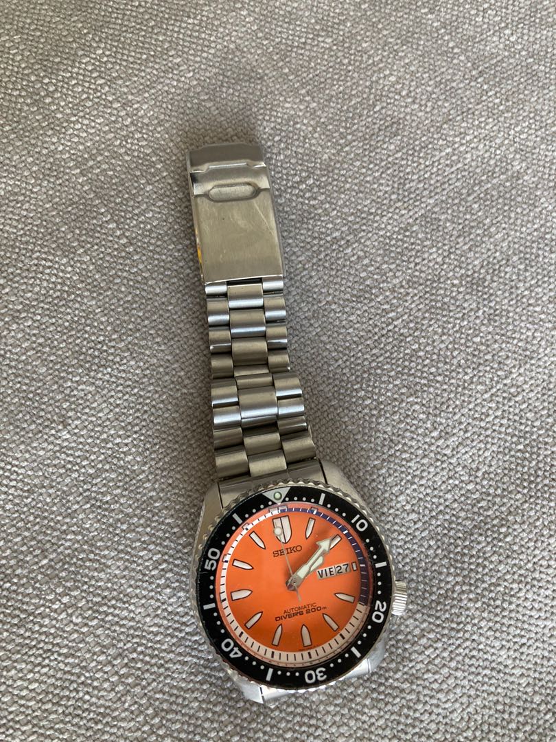 Seiko Diver orange dial, Men's Fashion, Watches & Accessories, Watches on  Carousell