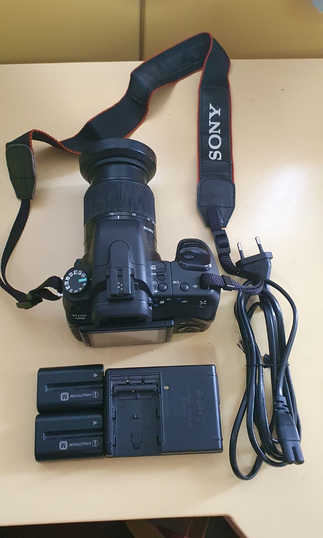 sony Alpha 300 entry level DSLR camera, Photography, Cameras on Carousell