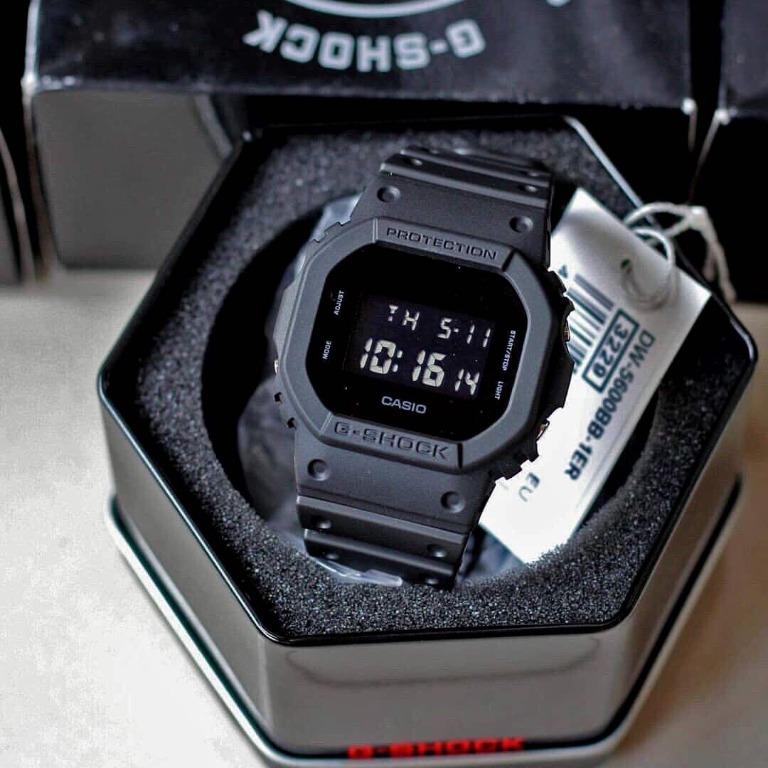 Stealth Black Casio Gshock Dw5600bb Unisex Square Classic Dw5600 With Free Delivery G Shock Men S Fashion Watches On Carousell