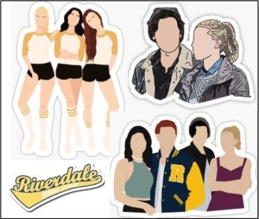 Stickers Set Riverdale Design Craft Handmade Craft On Carousell
