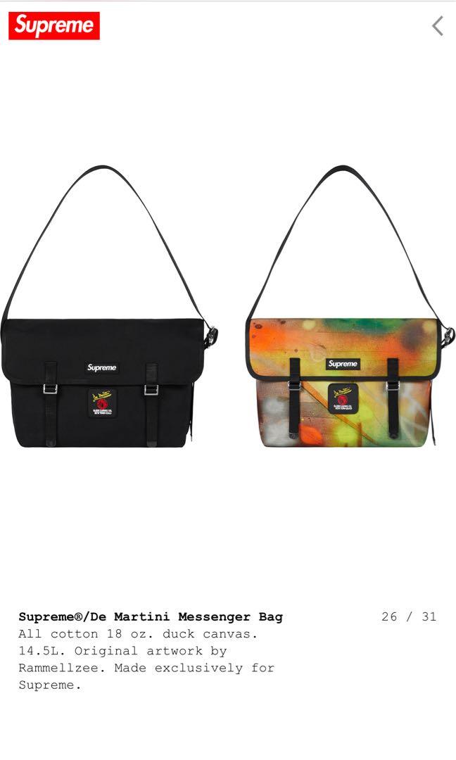 Supreme /De Martini Messenger Bag, 男裝, 袋, 腰袋、手提袋、小袋