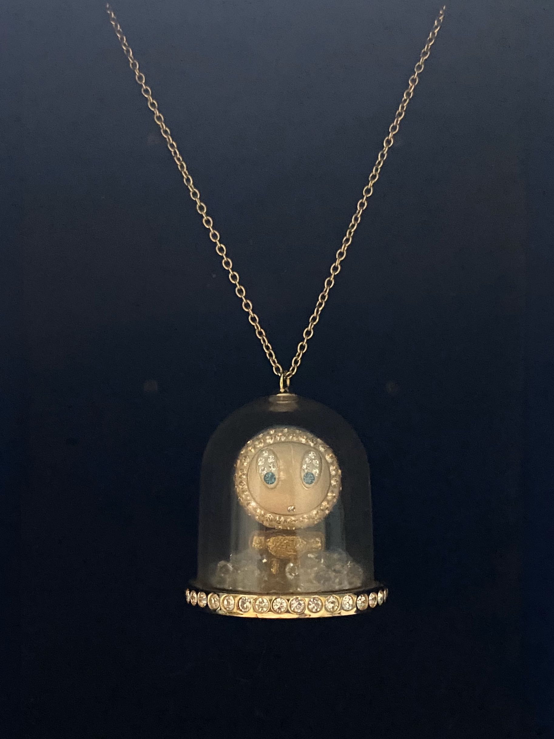 Swarovski Dome Alien Necklace 18 Chain Women S Fashion Jewelry Necklaces On Carousell