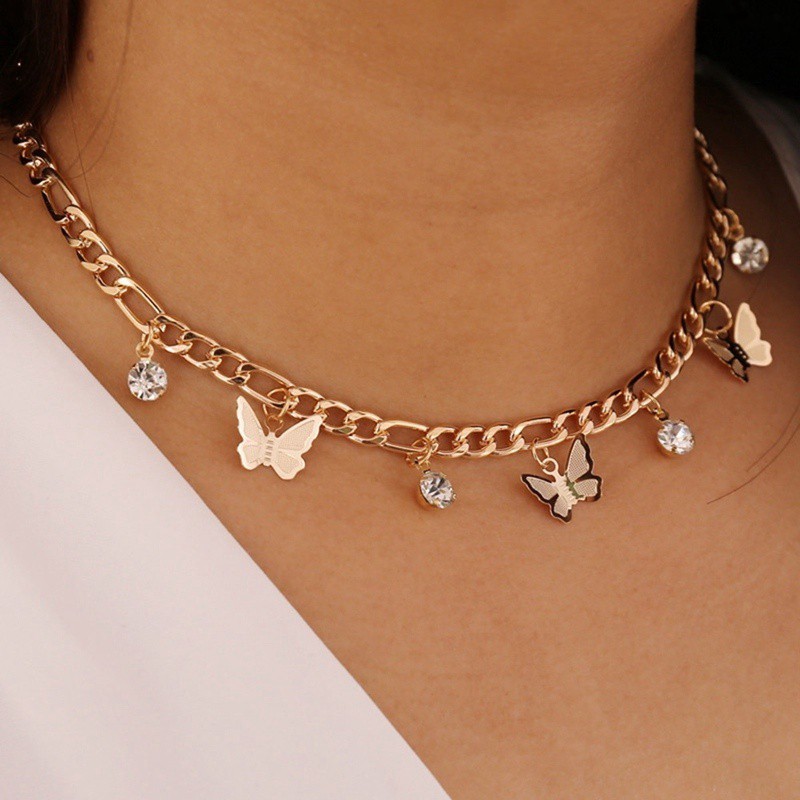 Thick Butterfly Chain Necklace!!, Women 