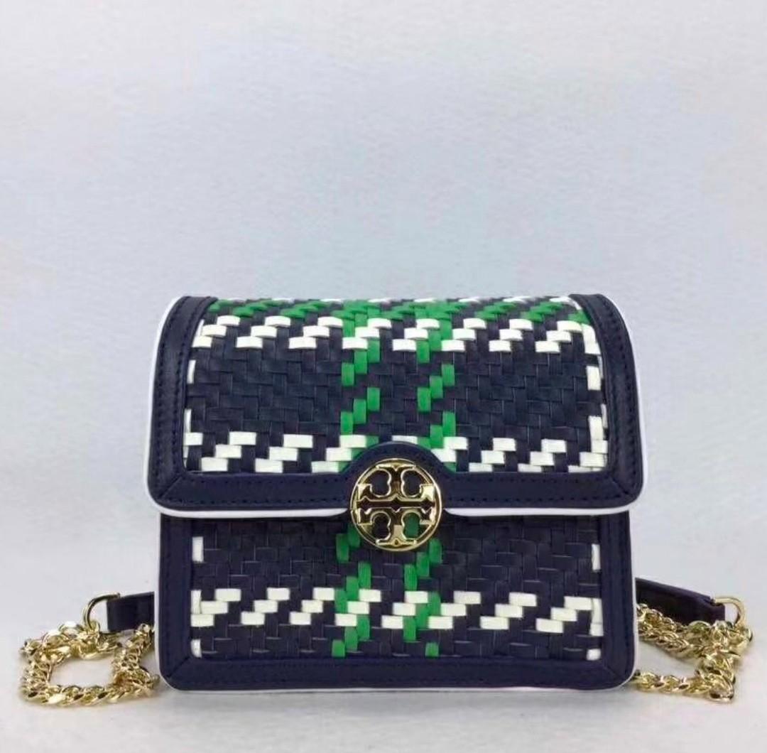 tory burch woven bag