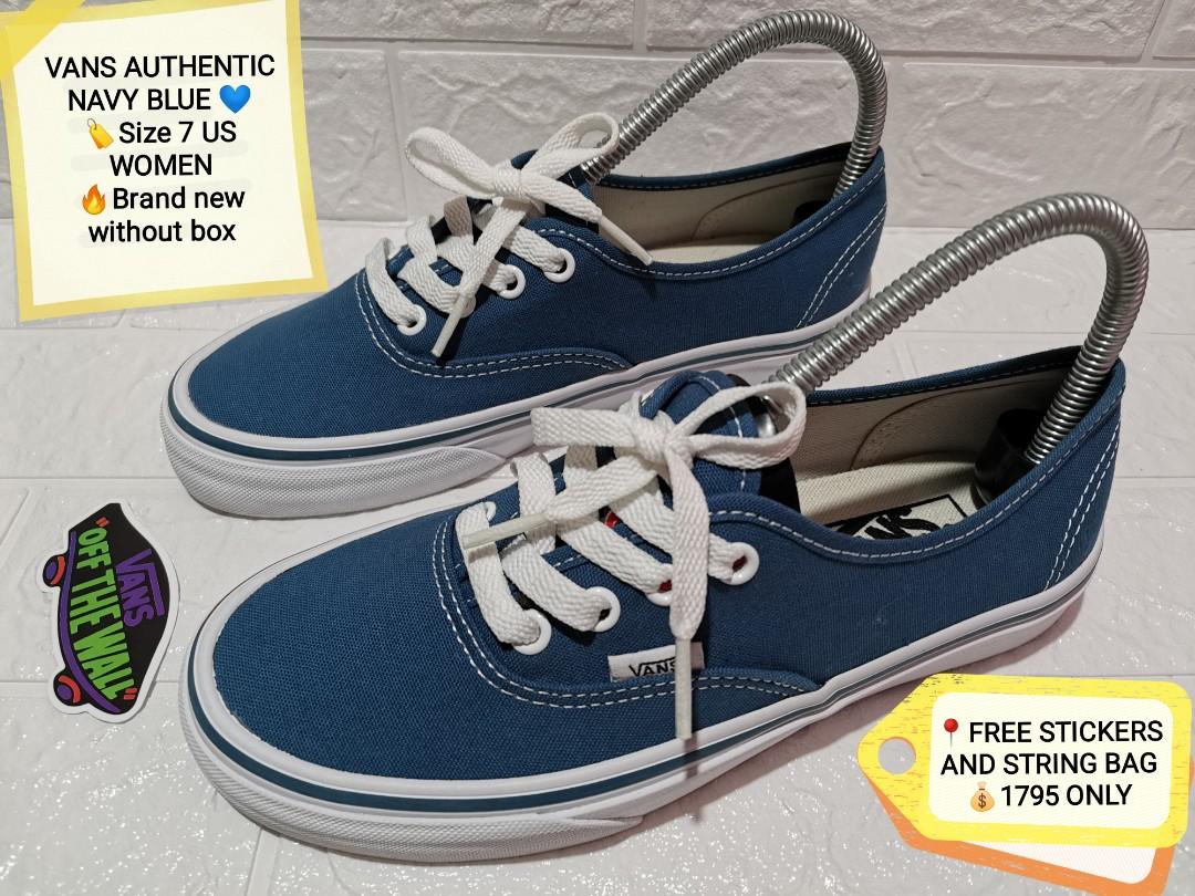 vanter Tanzania bassin VANS AUTHENTIC NAVY BLUE(WITH FREEBIES), Women's Fashion, Footwear,  Sneakers on Carousell