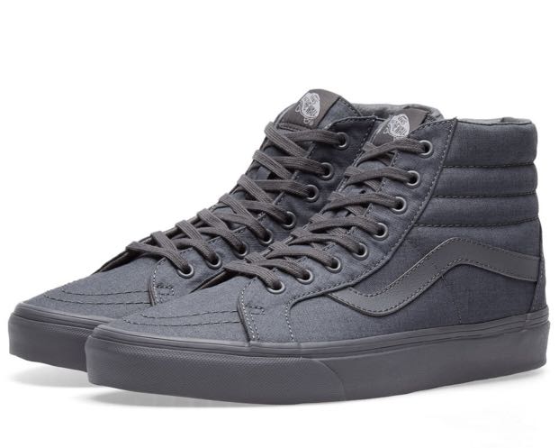 all grey vans high tops