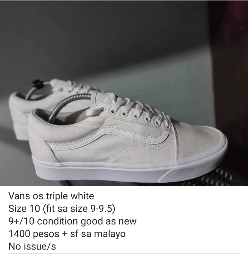 vans os triple white