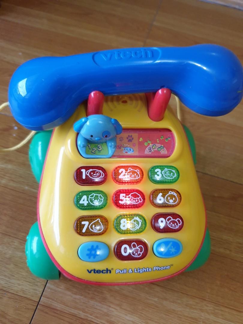 VTech Pull and Light Phone Toy (Category: Infant Playtime) located in Paranaque City. Submitted by ktscollective (Listing ID 1017315644, Image 2). Description: VGUC. RFS decluttering. SF c/o buyer..