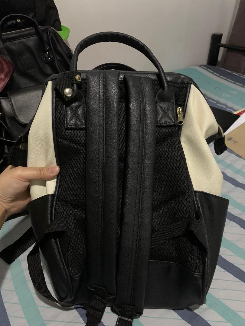 White and black anello bag