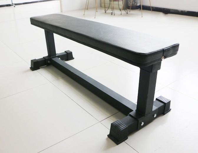 Workout Flat Bench (Category: Cardio & Fitness Machines) located in Singapore. Submitted by tribalfitness (Listing ID 1017326085, Image 1). Description: Flat workout bench Heavy duty steel. Black powder coating is resistant to rust, cracking and peeling of paint works. Rubber base protect flooring. Specs: 65*65*3mm steel Weight :30 KG Dimension : 120*40*28cm ( L*W*H ) 7cm pad thickness Max load: 250kg Installation:$30.