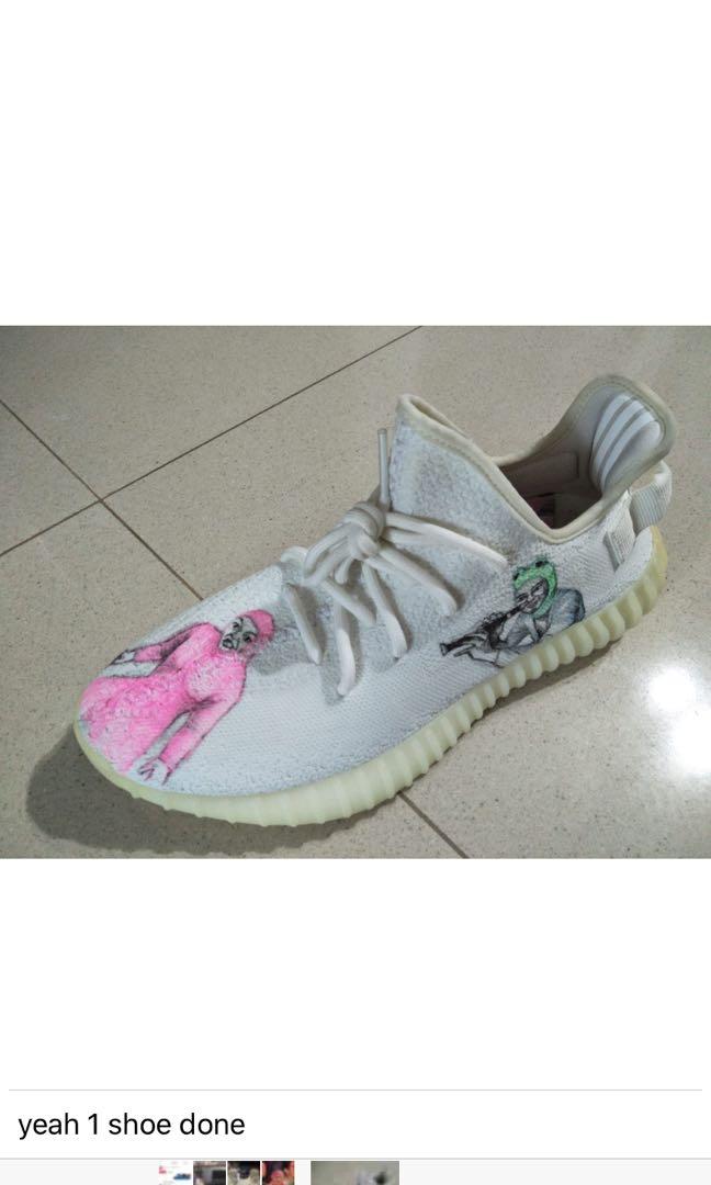 Yeezy 350 cream white custom