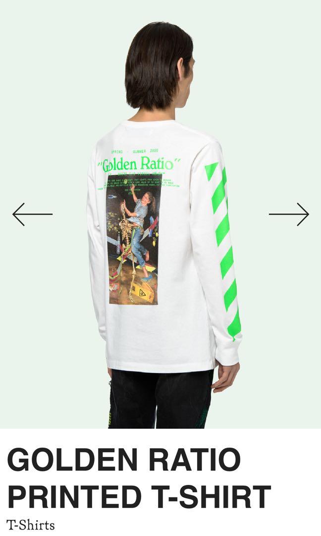 100 Authentic Off white golden ratio Long sleeve tee size S