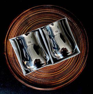 ♥️2pc Nina Niro Italy Stainless Steel Cups