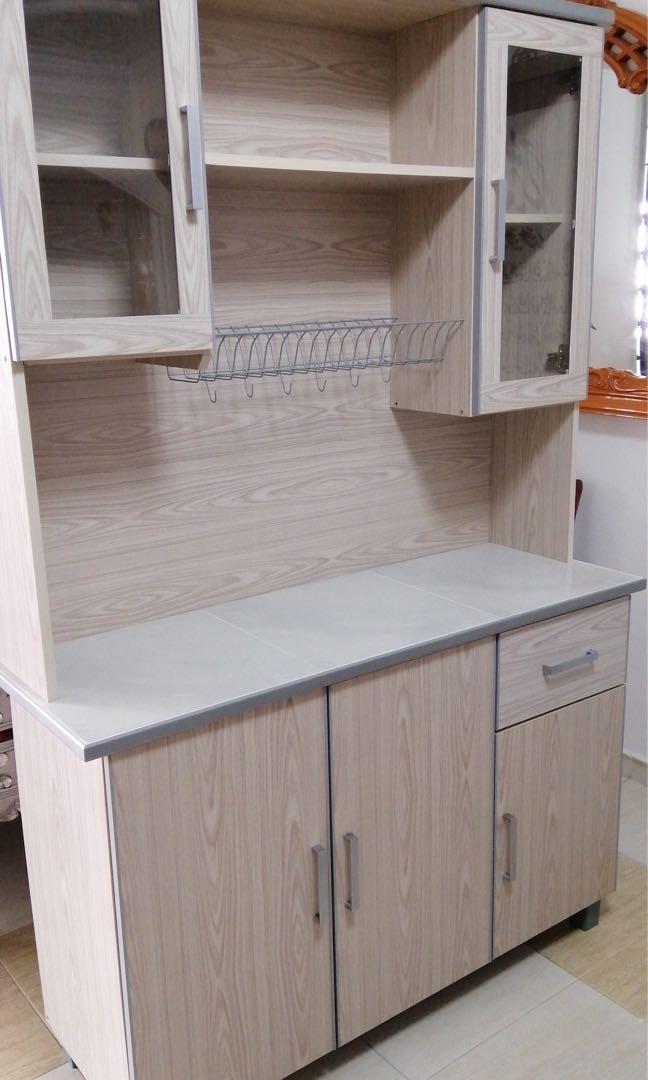 3 Door 122cm Kitchen Cabinet Wth Top Furniture Shelves Drawers On Carou 3 Door 122cm Kitchen Cabinet Wth Top, 3 Door Kitchen Cabinet