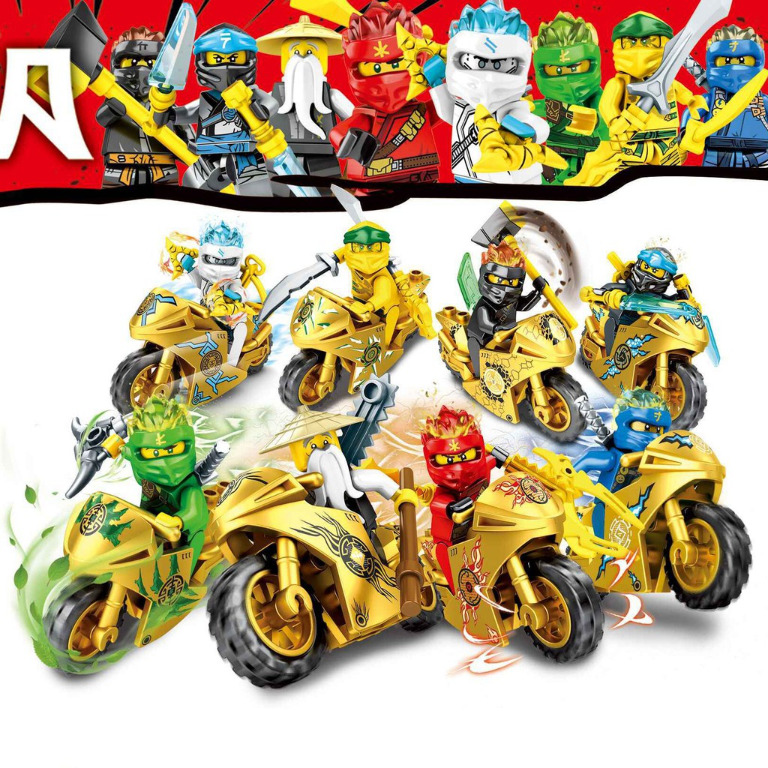 8pcs/set Ninja Go Ninjago Minifigures 