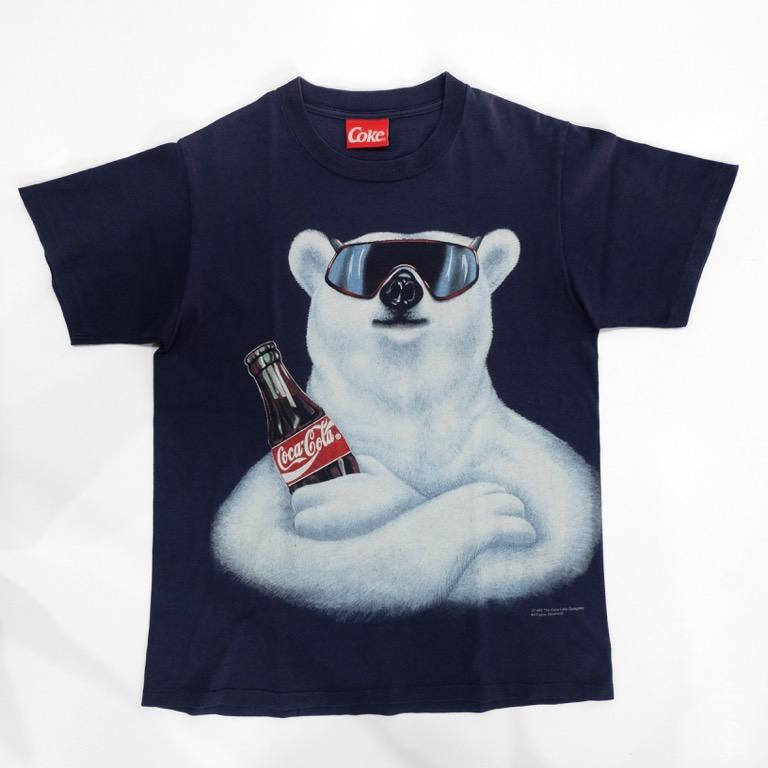 Vintage 90s Coke Coca Cola Polar Bear Shirt Men S Fashion Clothes Tops On Carousell