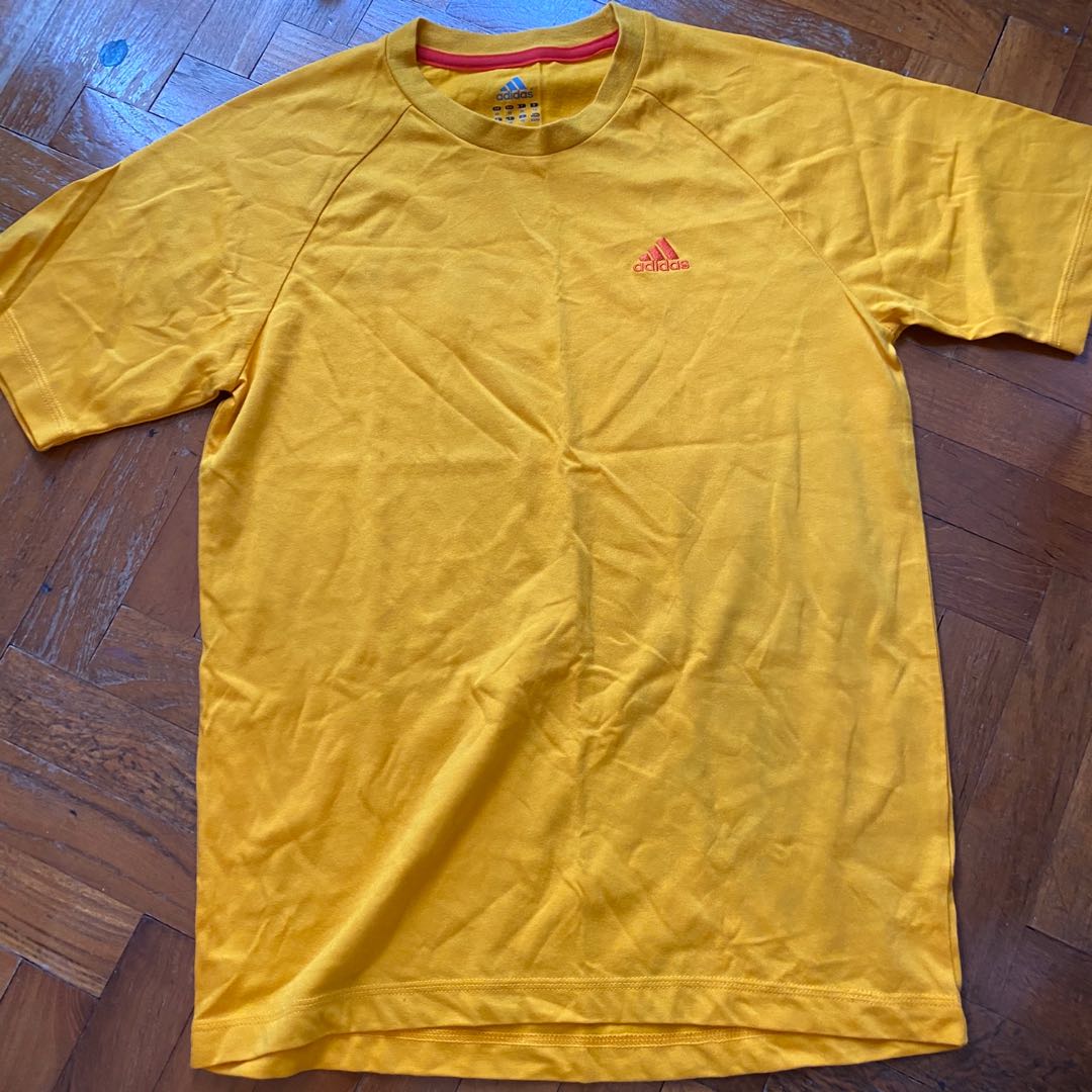 mustard adidas top